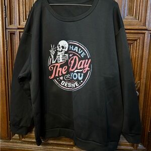 Black Graphic Women’s Sweater